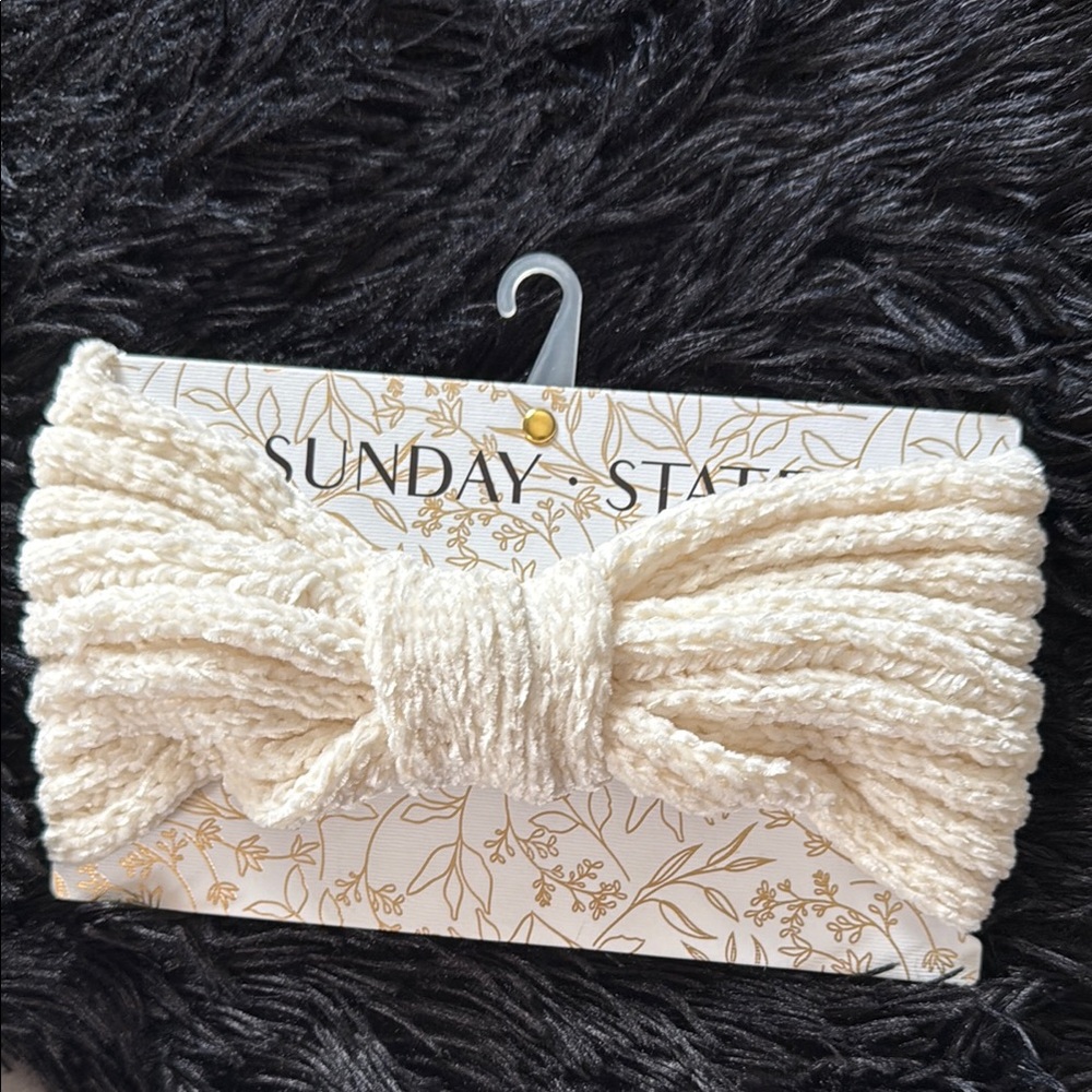 Sunday State Cream Knitted Headband